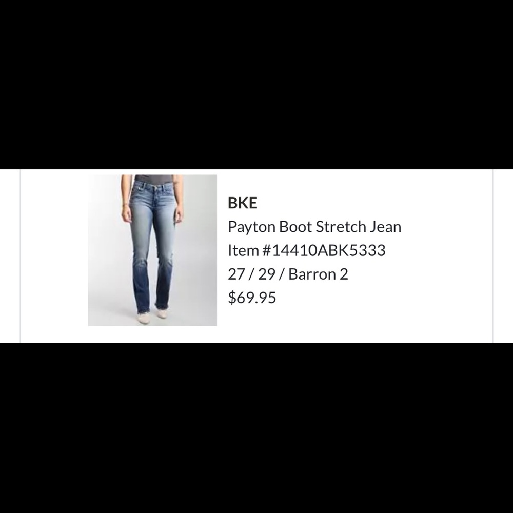 BKE PAYTON BOOT STRETCH JEAN